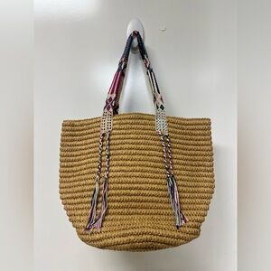 Fallon and Royce Gemma Bahama Straw Tote Bag